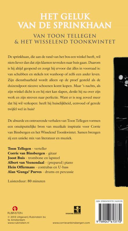 Achterkant van Het geluk van de sprinkhaan