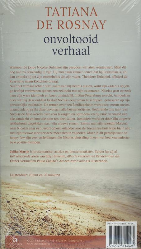 Achterkant van Onvoltooid verhaal