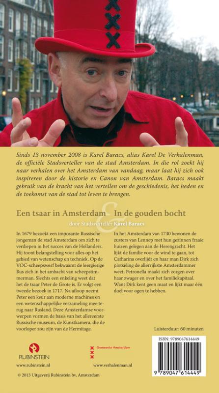 Achterkant van Een tsaar in Amsterdam en in de gouden bocht