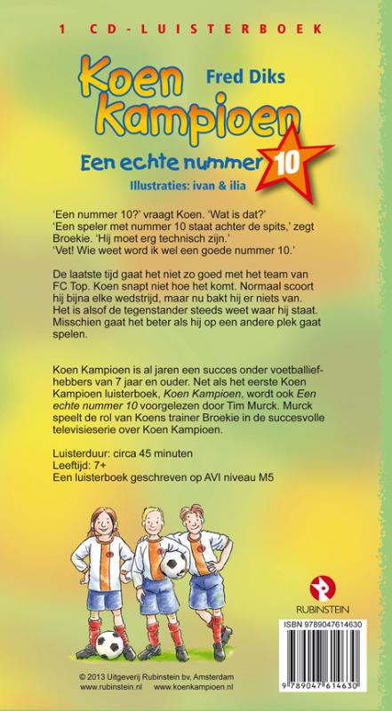 Achterkant van Koen Kampioen een echte nummer 10