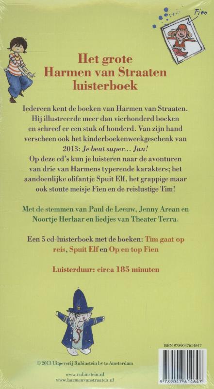 Achterkant van Het grote Harmen van Straaten luisterboek