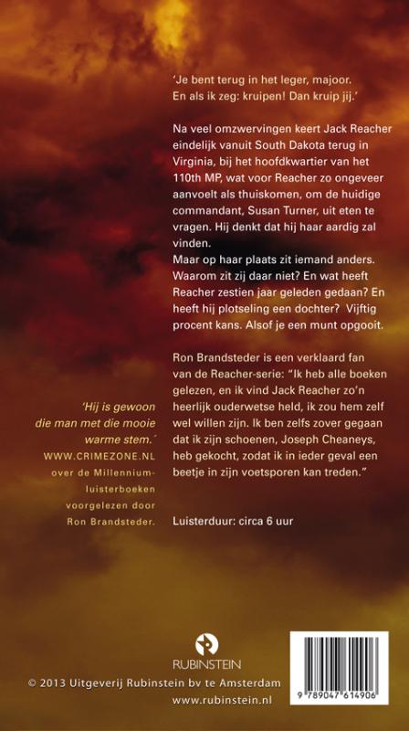Achterkant van Ga nooit terug