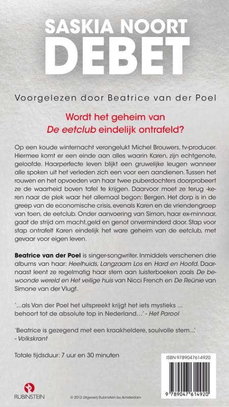Achterkant van Debet