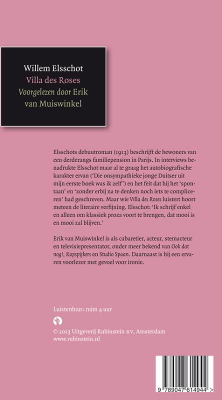 Achterkant van Villa des Roses