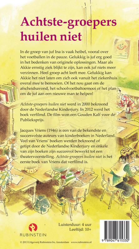 Achterkant van Achtste-groepers huilen niet