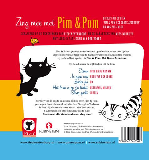 Achterkant van Zing mee met Pim en Pom