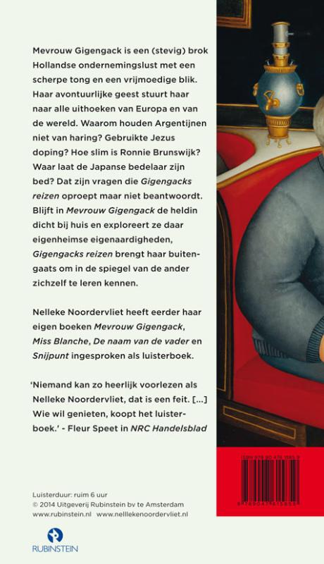 Achterkant van Gigengacks reizen