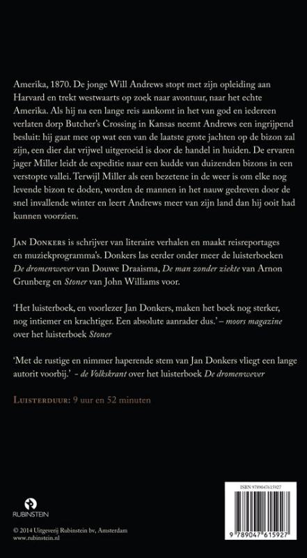 Achterkant van Butcher's crossing
