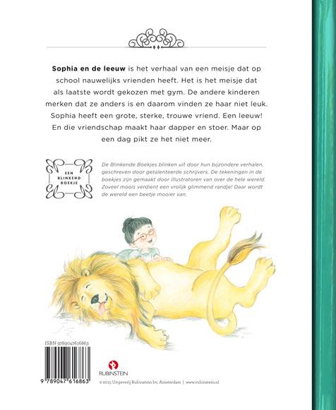 Achterkant van Sophia en de leeuw