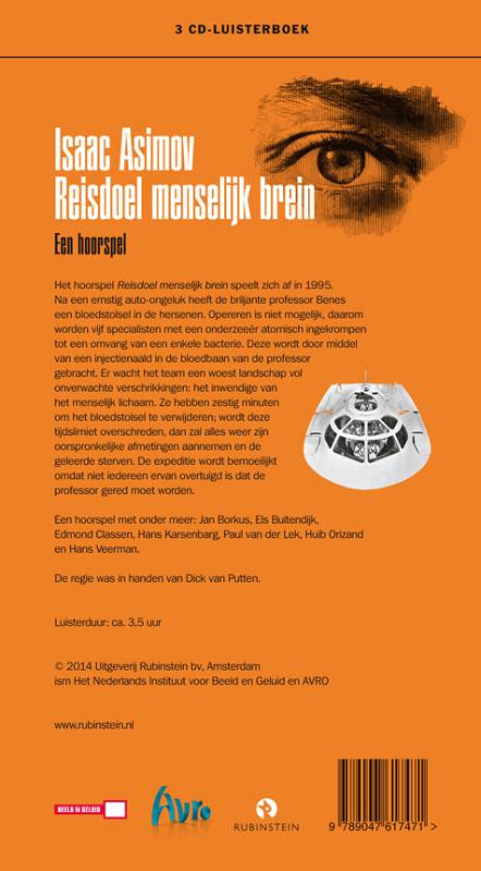 Achterkant van Reisdoel menselijk brein