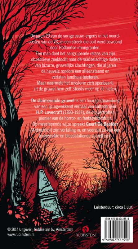 Achterkant van De sluimerende gruwel