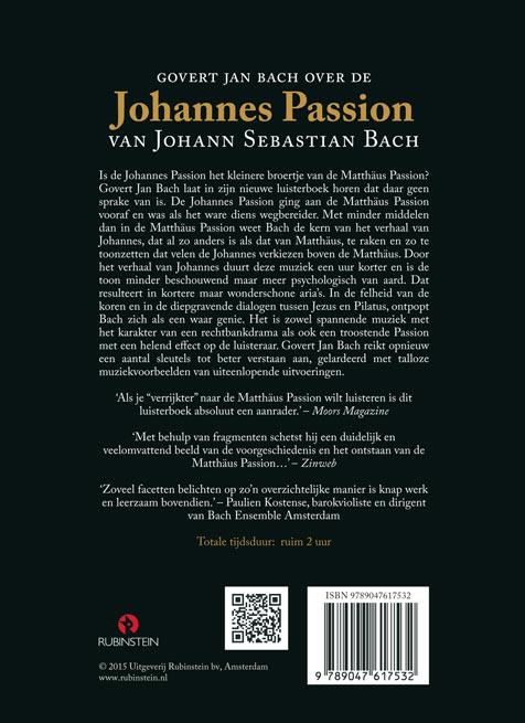 Achterkant van Johannes Passion