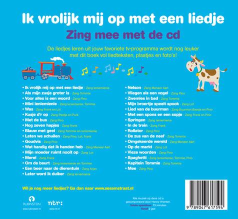 Achterkant van Ik vrolijk mij op met een liedje