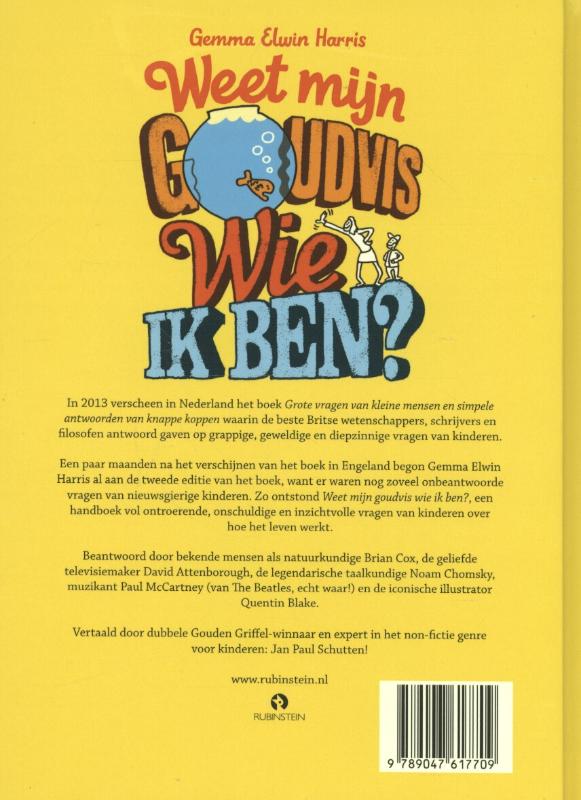 Achterkant van Weet mijn goudvis wie ik ben?