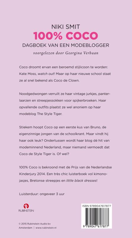 Achterkant van 100% Coco - dagboek van een modeblogger