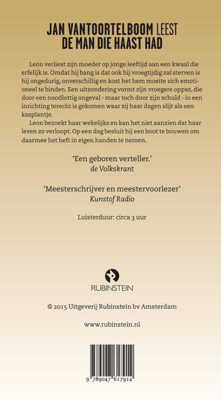 Achterkant van De man die haast had