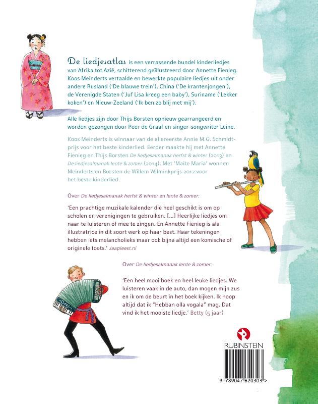 Achterkant van De liedjesatlas