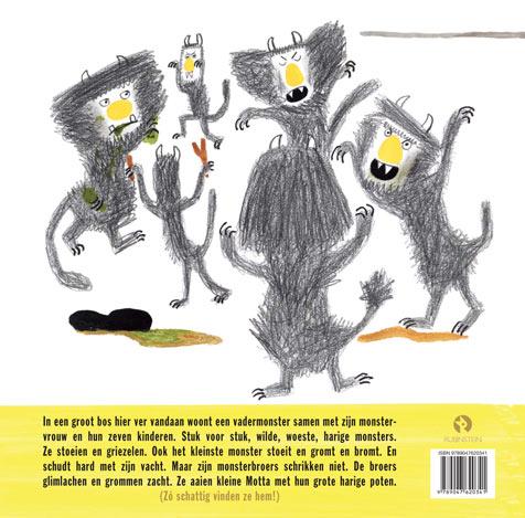 Achterkant van Klein monster Motta