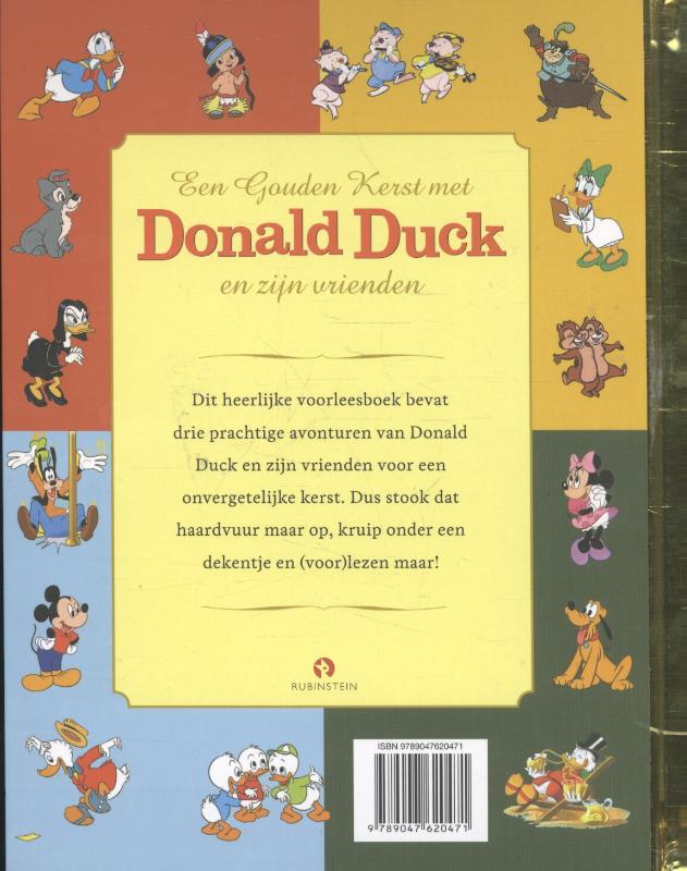 Achterkant van Een Gouden kerst met Donald Duck