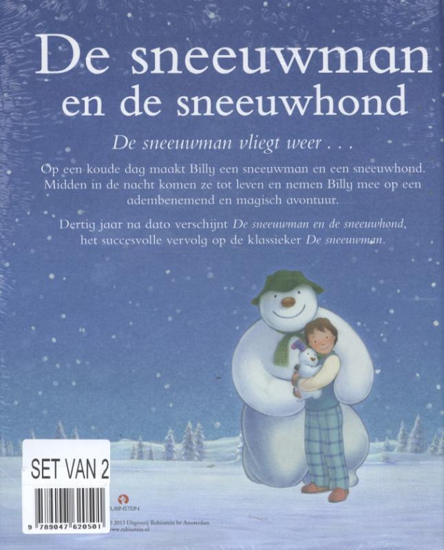 Achterkant van De sneeuwman en de sneeuwhond