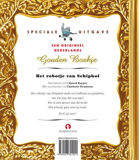 Achterkant van Het robotje van Schiphol