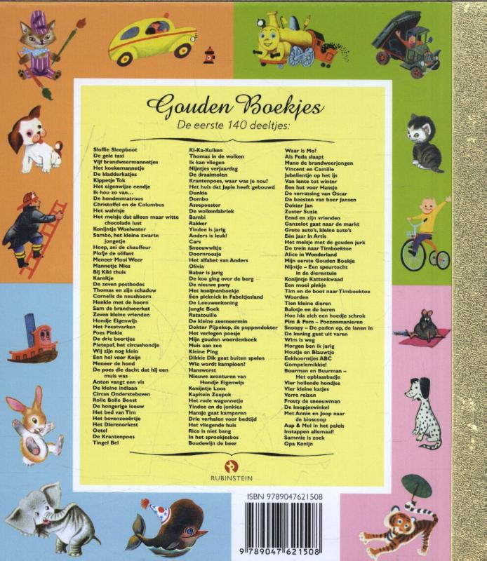 Achterkant van Opa Konijn