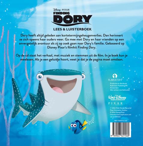 Achterkant van Finding Dory