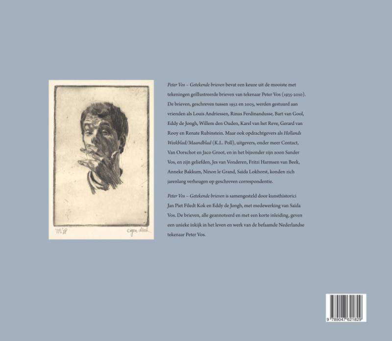 Achterkant van Peter Vos - Getekende brieven