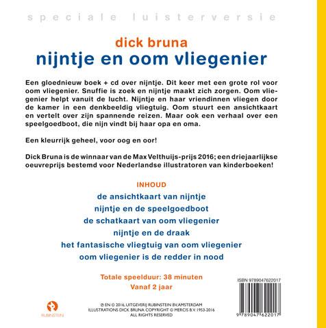 Achterkant van Nijntje en oom vliegenier