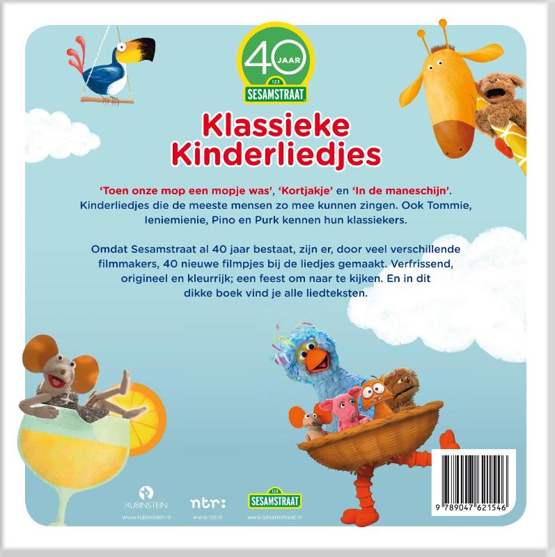 Achterkant van Klassieke kinderliedjes