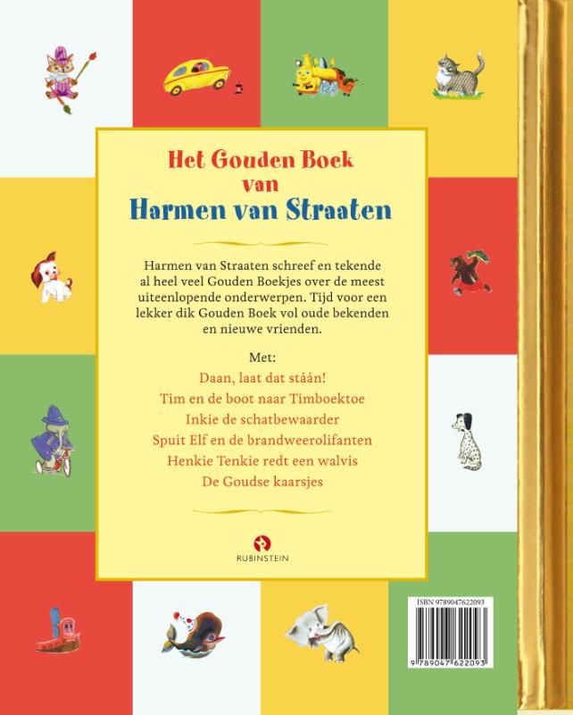 Achterkant van Het Gouden Boek van Harmen van Straaten