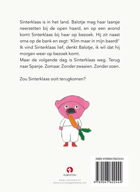 Achterkant van Balotje en Sinterklaas