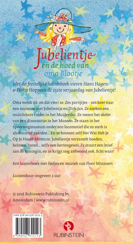 Achterkant van Jubelientje en de hoed van oma Blootje