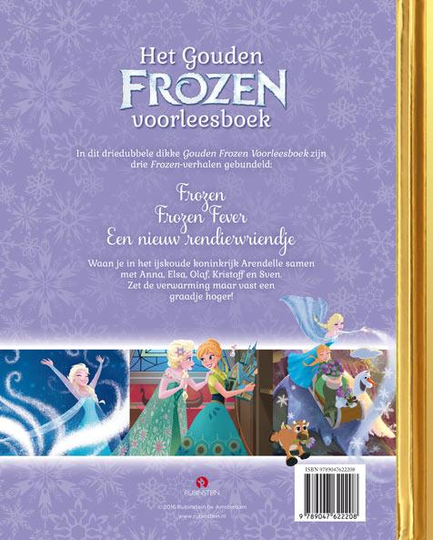 Achterkant van Het gouden Frozen voorleesboek