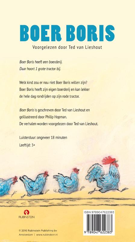 Achterkant van Boer Boris