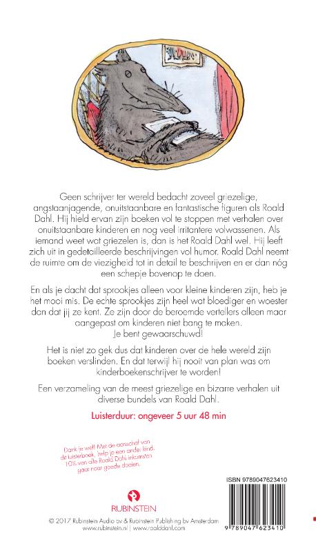 Achterkant van Het griezel luisterboek