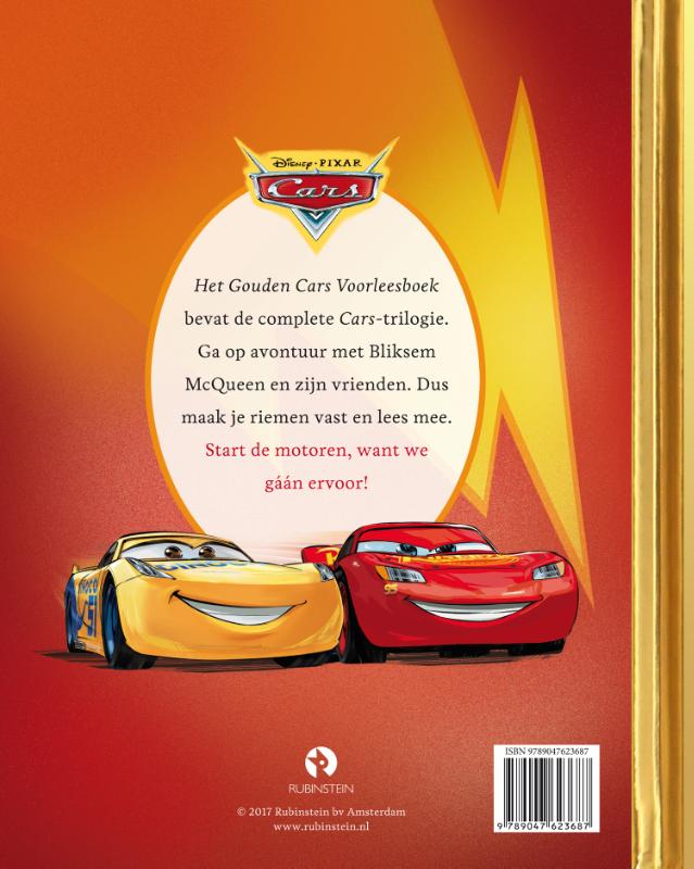 Achterkant van Het gouden Cars voorleesboek