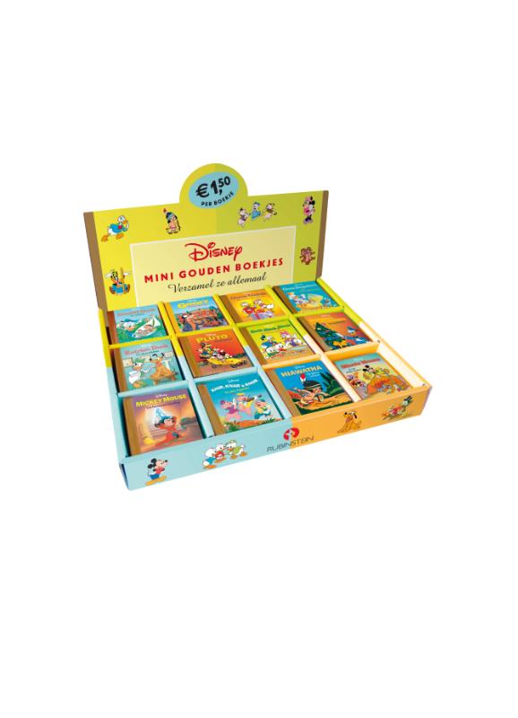 Achterkant van Display mini disney gouden boekjes