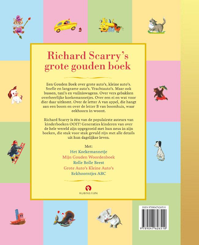 Achterkant van Richard Scarry’s grote gouden boek