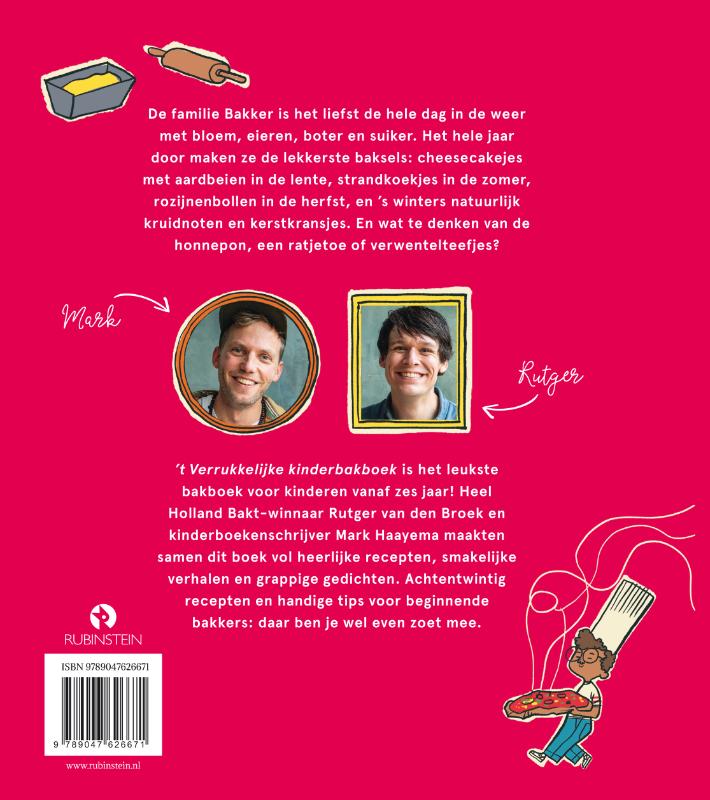 Achterkant van ’t Verrukkelijke kinderbakboek