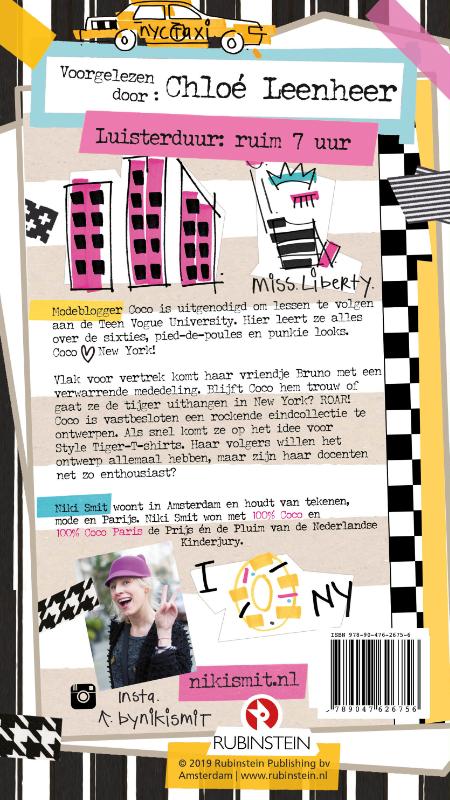 Achterkant van 100% Coco New York 6 CD Luisterboek