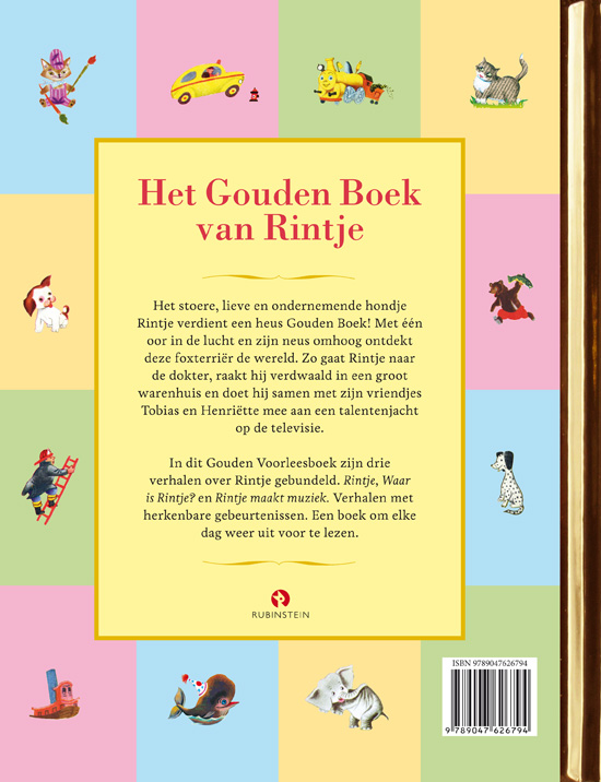Achterkant van Het Gouden Boek van Rintje