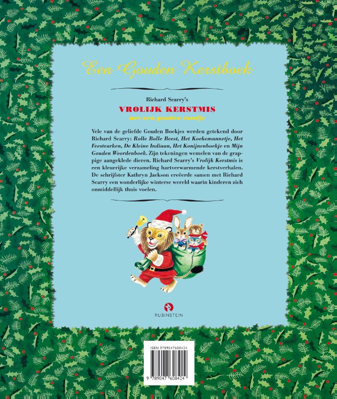 Achterkant van Vrolijk Kerstmis