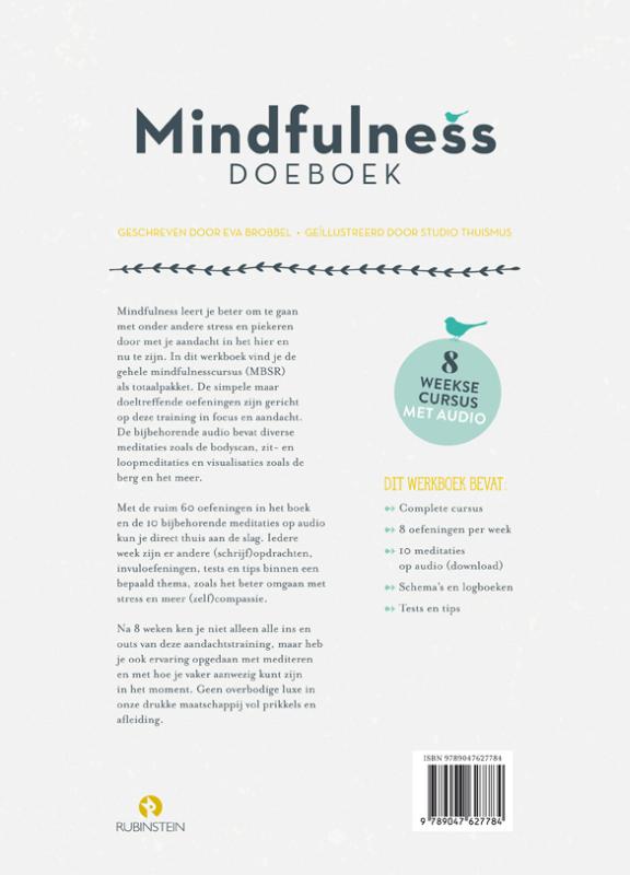 Achterkant van Mindfulness doeboek