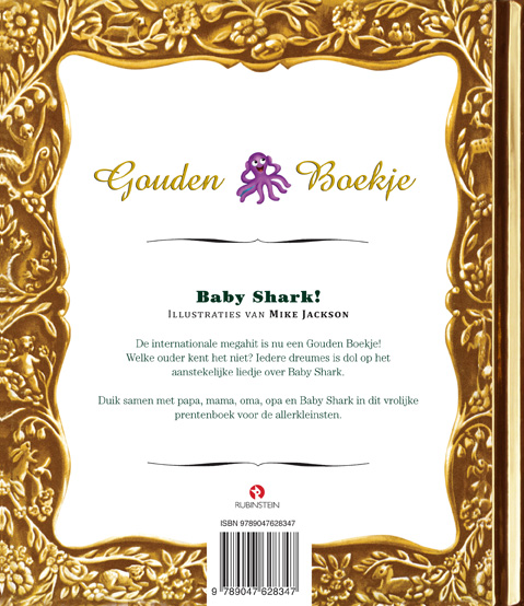 Achterkant van Baby Shark!