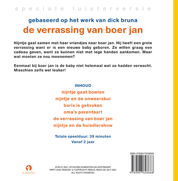 Achterkant van de verrassing van boer jan