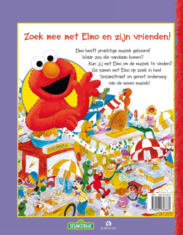 Achterkant van Elmo's Super Zoekboek