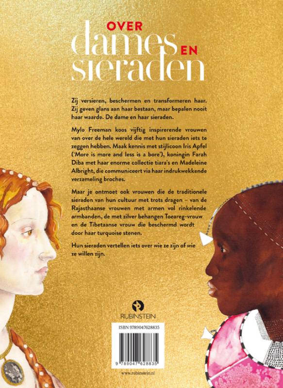 Achterkant van Over dames en sieraden