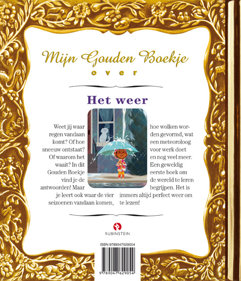 Achterkant van Mijn Gouden Boekje over het weer