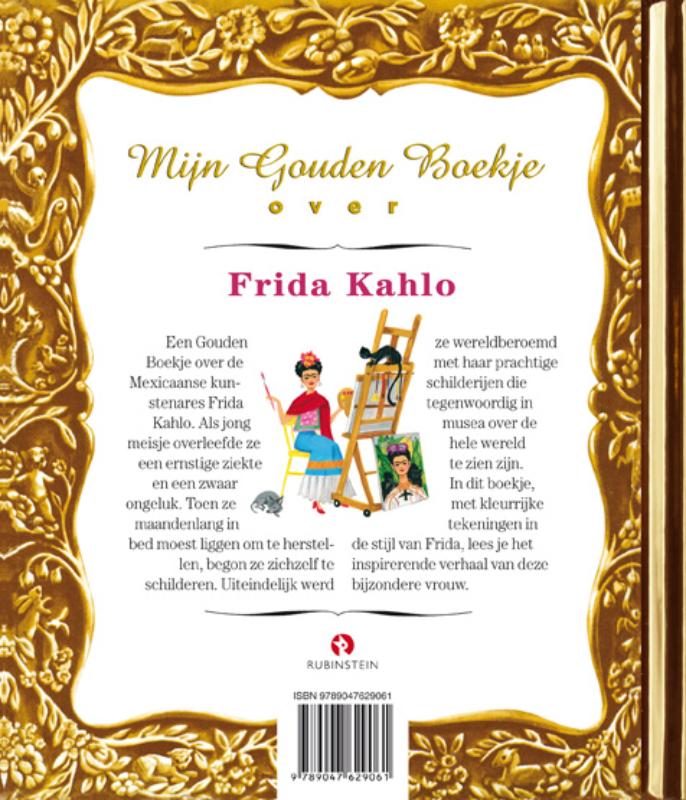 Achterkant van Mijn Gouden Boekje over Frida Kahlo